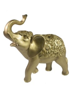 Фигура декоративная Слон цвет светлое золото Ремеко