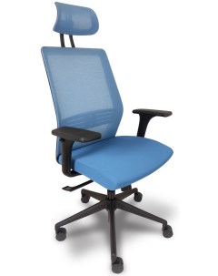 Эргономичное офисное кресло Soul SOL 01KAL синее каркас черный Falto