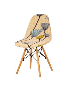 Чехол на стул со спинкой Eames Aspen Giardino Одуванчики 1 шт 11626 Luxalto