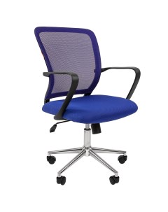 Компьютерное кресло 698 хром синий Chairman
