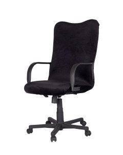 Чехол на кожаное офисное кресло Velvet размер L черный 11702 Luxalto