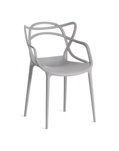 Комплект стульев для кухни со спинкой Cat Chair пластик серый Tetchair