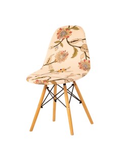 Чехол на стул со спинкой Eames Aspen Giardino Желтые Лилии 1 шт 11622 Luxalto