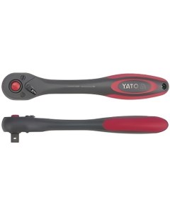 Трещотка с пластмассовой ручкой 72 зуба 1 2 inch 257 мм держатель для подвешивания Yato