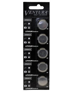 Батарейки СR2032 5 шт на блистере для велокомпьютера фонарей весов часов Ventura