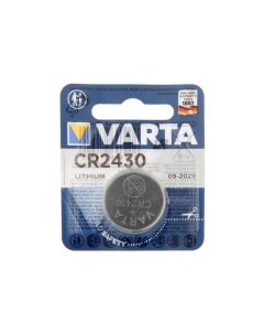 Батарейка литиевая CR2430 1BL 3В блистер 1 шт Varta