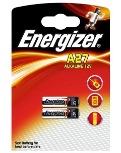 Батарейка Алкалиновая A27 12v Упаковка 2 Шт E301536400 арт E30153640 Energizer
