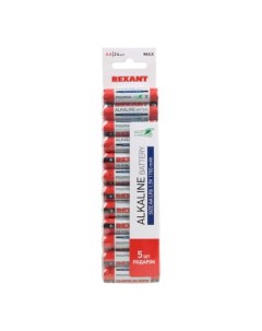 Алкалиновая Батарейка Aa Lr6 Экономичная Упаковка 24 Шт Цена За 1 Шт 30 1024 REXA Rexant