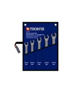 Набор ключей разрезных 5 пр 8 19 мм сумка 1шт Thorvik