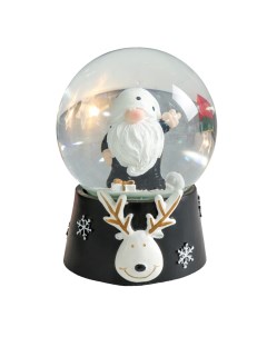 Снежный шар Дед Мороз супер звезда полистоун музыкальный 11 5х11 5х14 см Кнр