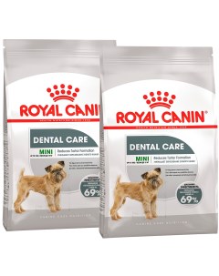 Сухой корм для собак MINI DENTAL CARE 2 шт по 1 кг Royal canin