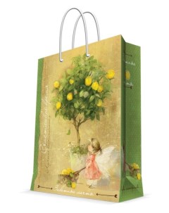 Пакет бумажный Лимонное дерево 48 3х63х17 8 см Феникс present