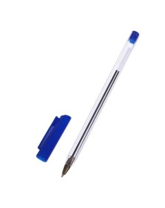 Ручка шариковая 0 7 мм стержень синий корпус прозрачный 100шт Calligrata