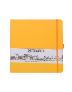 Скетчбук 2314405SM 140г кв м 20 20cм 80л твердая обложка цвет оранжевый Sketchmarker