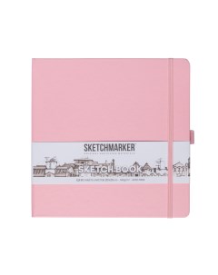 Скетчбук 2315005SM 140г кв м 20 20cм 80л твердая обложка цвет розовый Sketchmarker