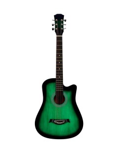 Акустическая гитара JD3820 GR зеленая Jordani