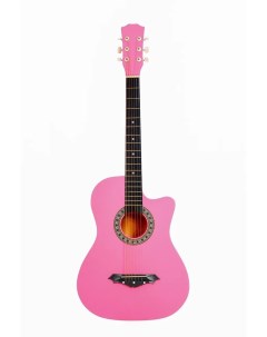 Акустическая гитара JD3820 PI розовая Jordani