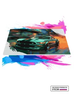Картина по номерам на холсте Mustang GT 100 х 150 см Красиво красим