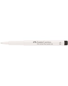 Ручка капиллярная Pitt Artist Pen цвет 101 белый 15мм пишущий узел пуля Faber-castell