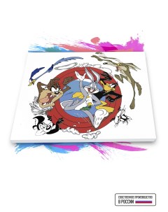 Картина по номерам на холсте Looney Tunes 70 х 90 см Красиво красим