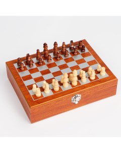Набор 6 в 1 фляжка 8 oz рюмка воронка кубики 5 шт карты шахматы 18 х 24 см Nobrand