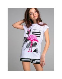 Комплект для девочек Flamingo couture tween girls футболка шорты 12321443 Playtoday