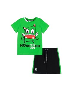 Комплект трикотажный для мальчиков футболка шорты Monsters kids boys 12312166 Playtoday