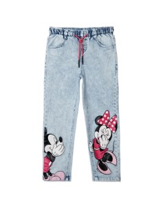 Брюки текстильные джинсовые для девочек Disney 12242924 Playtoday