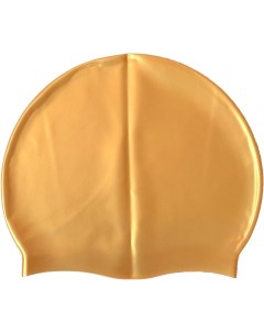 Шапочка для плавания силиконовая одноцветная B31520 10 золотой Sportex