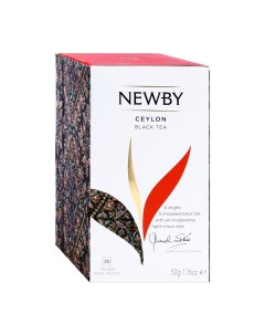Чай черный Цейлонский 25 пакетиков Newby