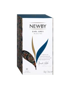Чай черный Earl Grey с бергамотом 25 пакетиков Newby