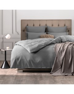 Комплект постельного белья Миоко серый Евро Sleepix