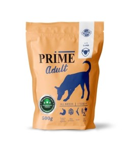 ПМ ADULT сухой корм для собак ВСЕХ пород с 12 мес ягненок 500 гр Prime
