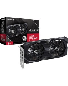 Видеокарта PCI E Radeon RX 7600 Challenger RX7600 CL 8GO 8GB GDDR6 128bit 6nm 1770 18000MHz HDMI 3 D Asrock