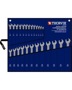 Набор ключей гаечных 52049 6 32 мм 25 предметов Thorvik