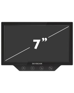 Видеодомофон 7 с сенсорными кнопками цвет черный Skybeam