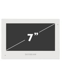 Видеодомофон 7 с сенсорными кнопками Wi Fi цвет белый Skybeam