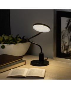 Настольная лампа светодиодная LED 501 10W BK нейтральный белый свет цвет черный с регулировкой яркос Era