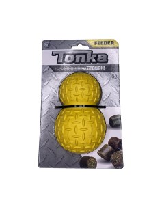 Игрушка дозатор лакомств для собак рифленая цвет желтый 12 7см Tonka