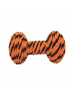 Игрушка для собак Гантель Броник малая оранжевый черный Doglike