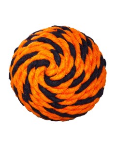 Игрушка для собак Мяч Броник средний оранжевый черный Doglike