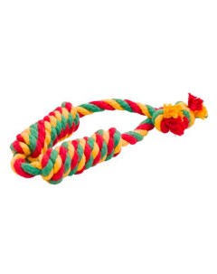 Игрушка для собак Dental Knot Сарделька канатная 2шт средняя Красный желтый зеленый Doglike