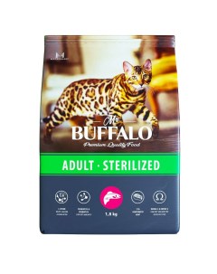 Корм для кошек Sterilized лосось сух 1 8кг Mr.buffalo