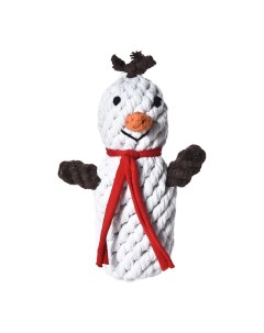 Игрушка для собак Snowman Снеговик плетеный 17см Foxie