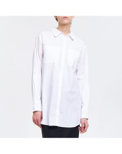 Белая удлинённая рубашка Akhmadullina dreams