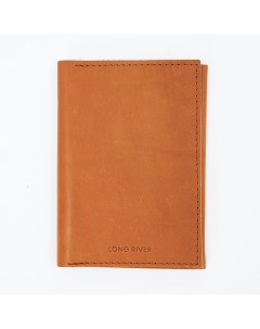 Оранжевая обложка для паспорта Руга Long river