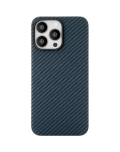 Чехол для Apple iPhone 15 Pro Max Supreme Case Magsafe Kevlar синий Ubear