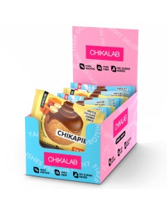 Протеиновое печенье в шоколаде без сахара Ассорти 1 Chikalab
