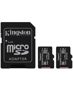 Карта памяти Canvas Select Plus 2x32 ГБ SDCS2 32GB 2P1A Kingston