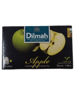 Чай черный яблоко в пакетиках 20 х 1 5 г Dilmah